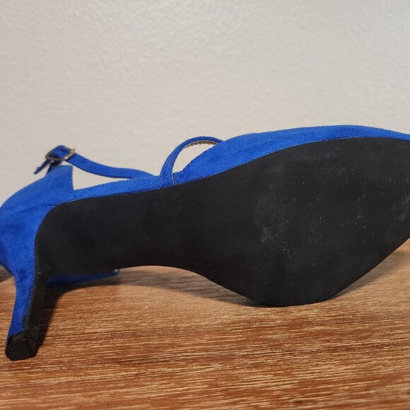 Closed Toe Strappy Pointed High Heel Suede Pumps- SIZE 10 - Picture 10 of 10